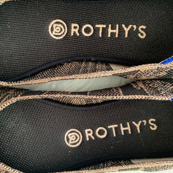 Rothy’s The Flat in Golden Shimmer sz 8.5 - Picture 3 of 10
